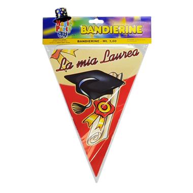 Festone Party Bandierina Laurea mt.3,60 |M2 Store