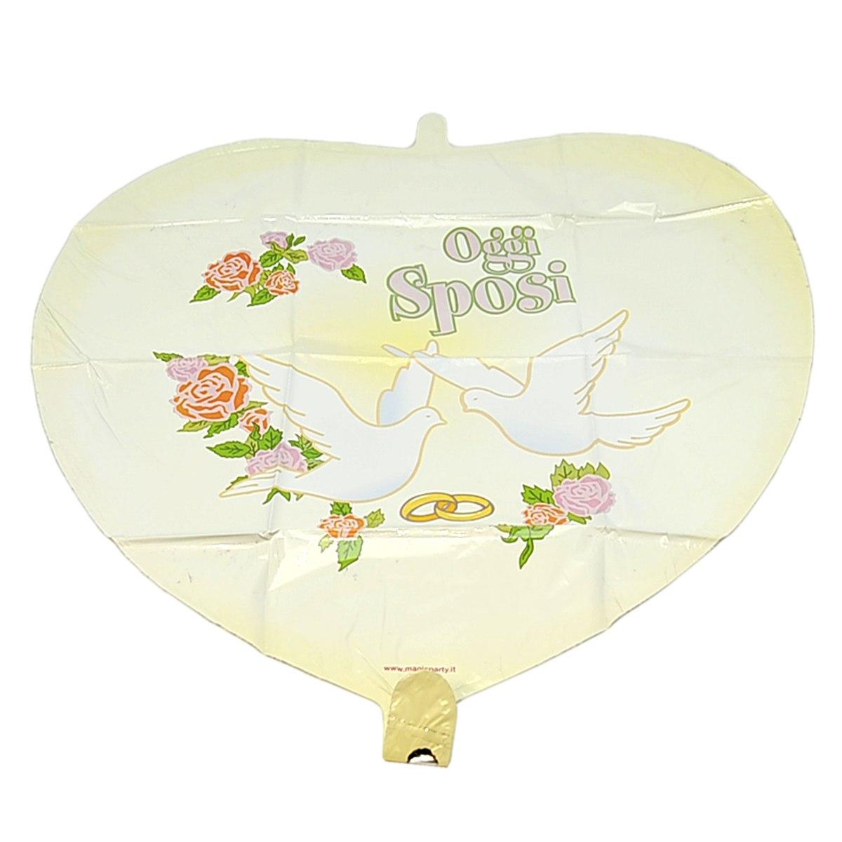 Palloncino cm.Ø45 Cuore Sposi |M2 Store