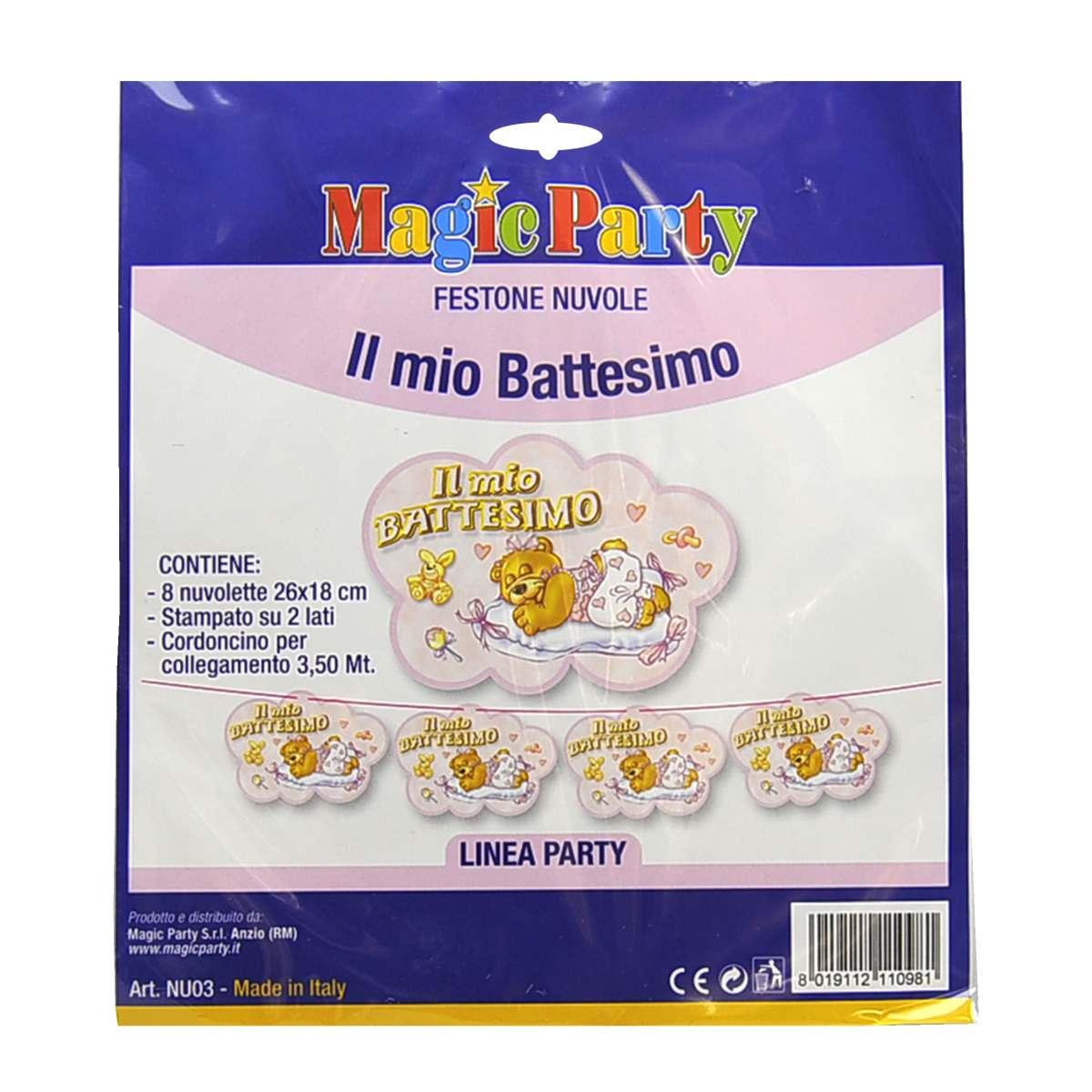 Festone Party Nuv Battesimo Rosa mt.3,5 |M2 Store