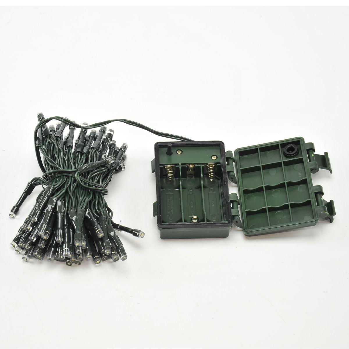 Luci Natale Esterno Batteria LED 100 Bianco Freddo con Timer |Moranduzzo