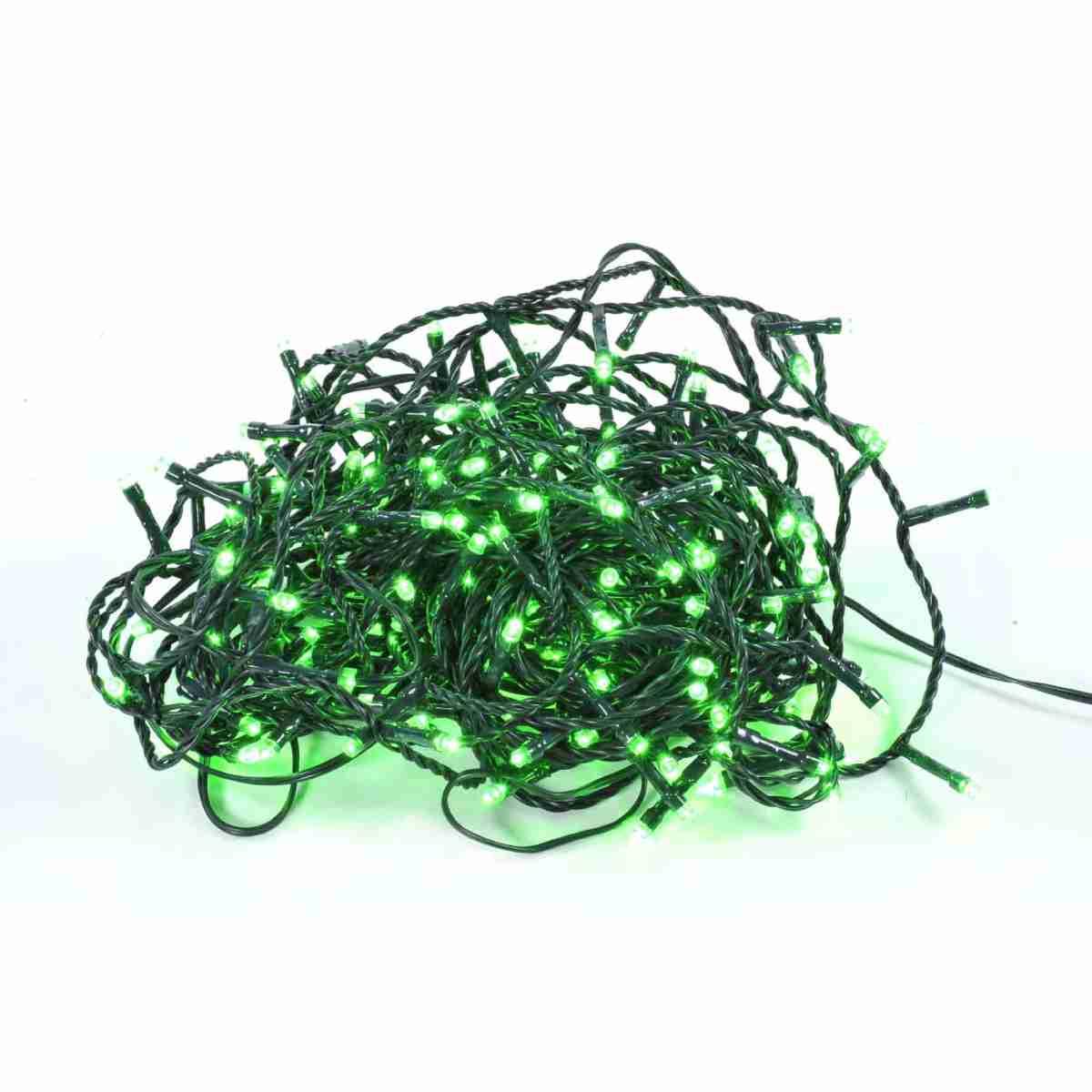 Luci Natale esterno LED 180 Verde con Giochi |Moranduzzo