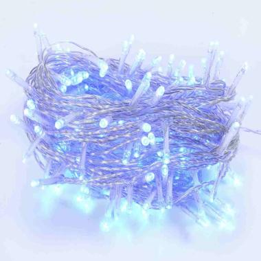 Luci Natale esterno LED 180 Blu con Giochi Cavo Trasparente |Moranduzzo