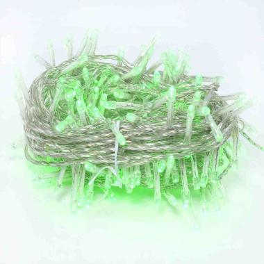 Luci Natale esterno LED 180 Verde con Giochi Cavo Trasparente |Moranduzzo
