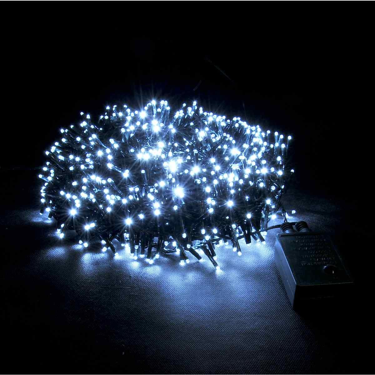 Luci Natale esterno LED 1152 Bianco Freddo Luce Fissa |Moranduzzo