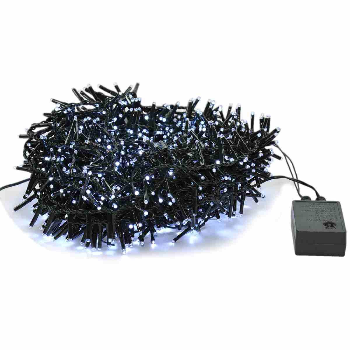 Luci Natale esterno LED 1152 Bianco Freddo Luce Fissa |Moranduzzo