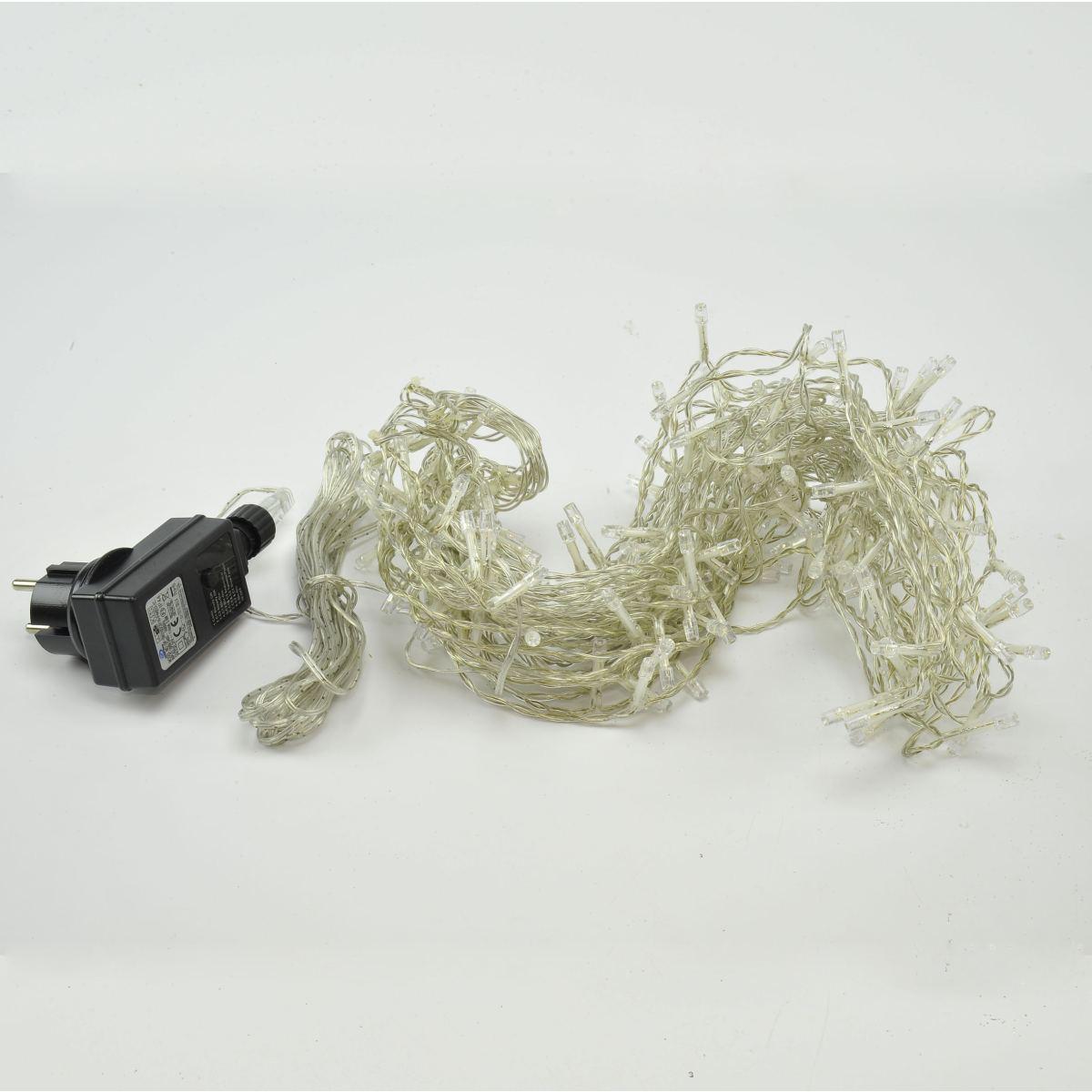 Luci Natale Tenda Esterno LED 200 Bianco/Blu cm.100xh200 |Moranduzzo