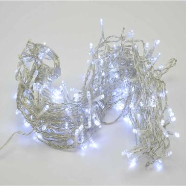 Luci Natale Tenda Esterno LED 200 Bianco/Blu cm.100xh200 |Moranduzzo