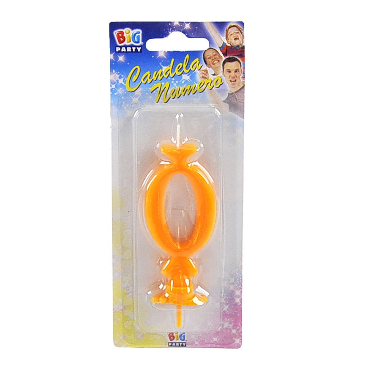 Candelina Compleanno N.0 Arancio |M2 Store