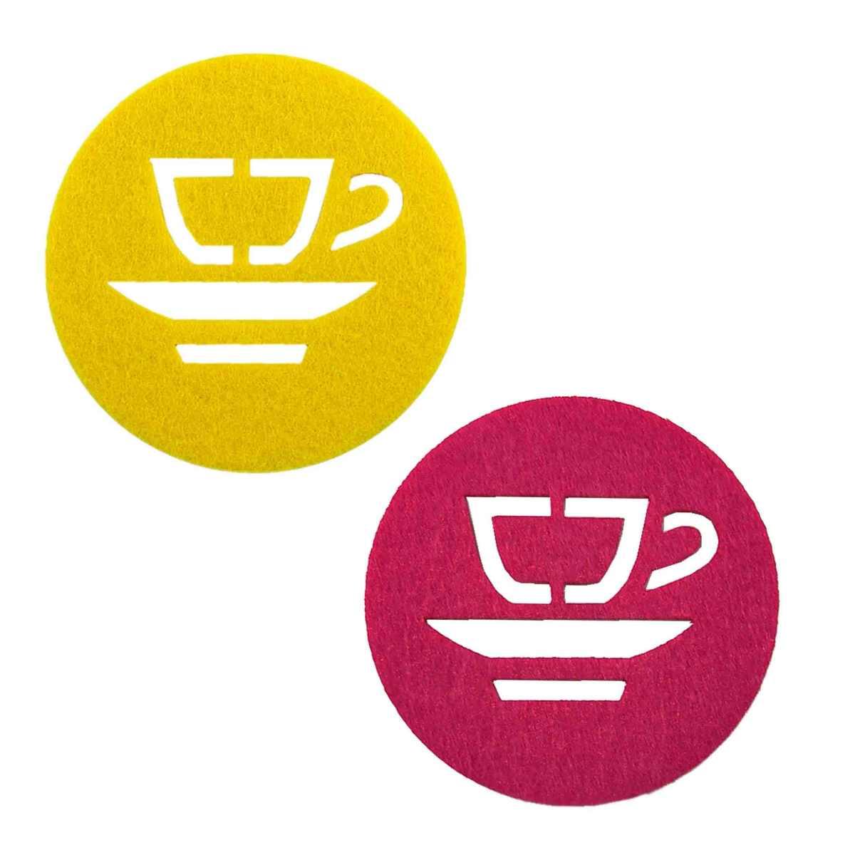 Sottobicchieri Feltro Tripp cm.10 pz.6 2 Mod. | M2 Store