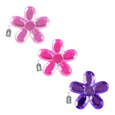 Stikers Fiori Decorativi Adesivi pz.9 3 Colori |M2 Store