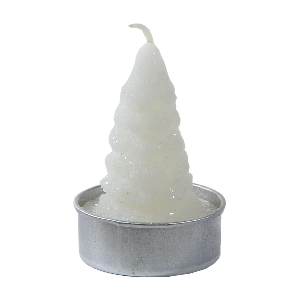 Candela Natale Albero cm.h6 Bianco Set pz.6 |M2 Store