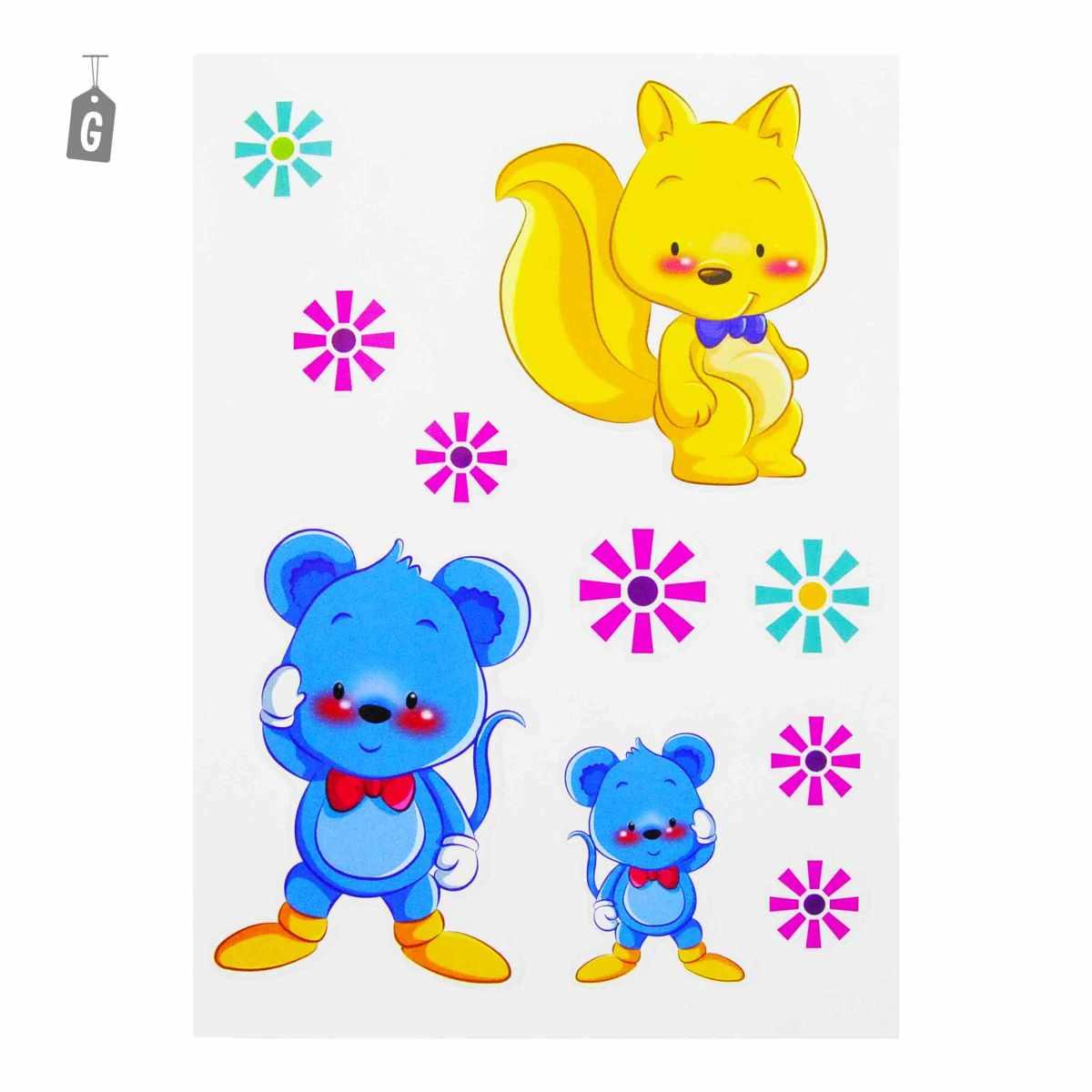 Stickers Adesivi cm.15x20 6 Modelli Assortiti |M2 Store