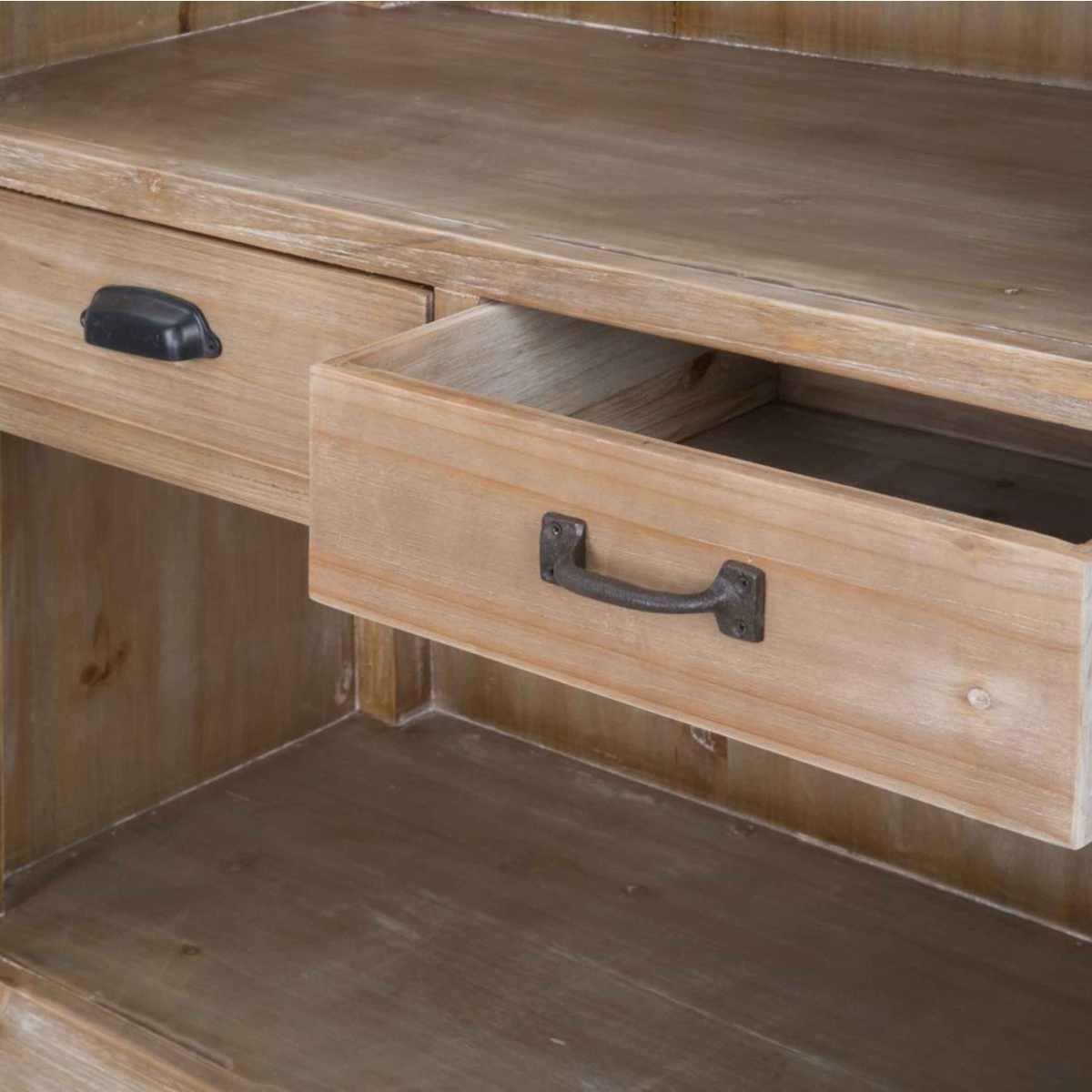 Libreria Legno 3 Piani E Cassetti cm.144 |Mauro Ferretti