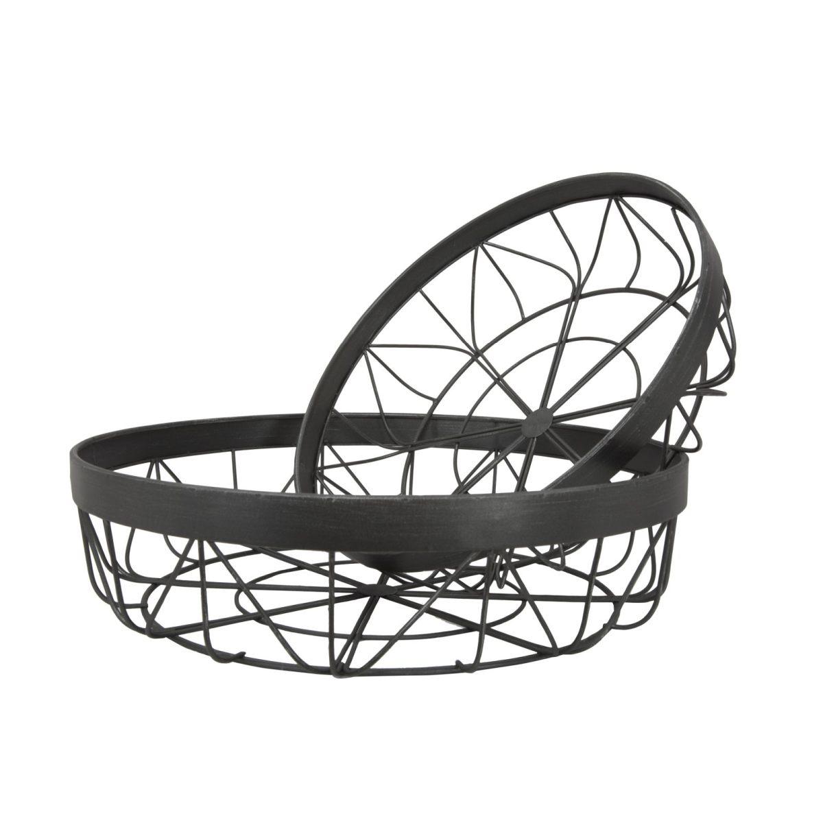 Centrotavola Metallo Antracite cm.Ø36xh8,5 |Mauro Ferretti