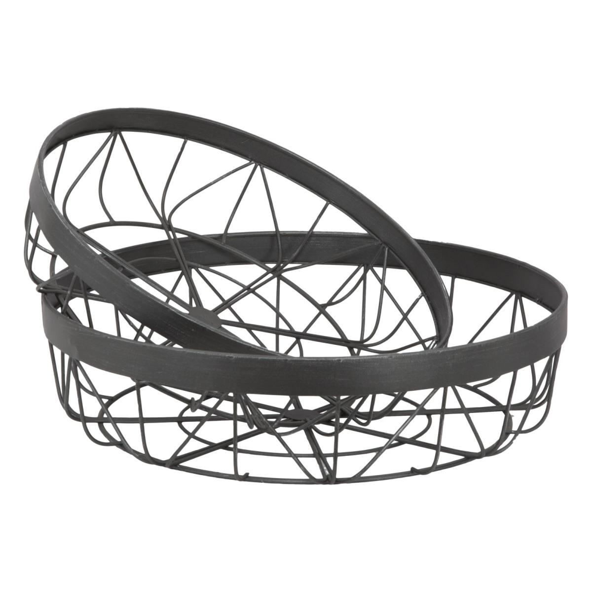 Centrotavola Metallo Antracite cm.Ø36xh8,5 |Mauro Ferretti