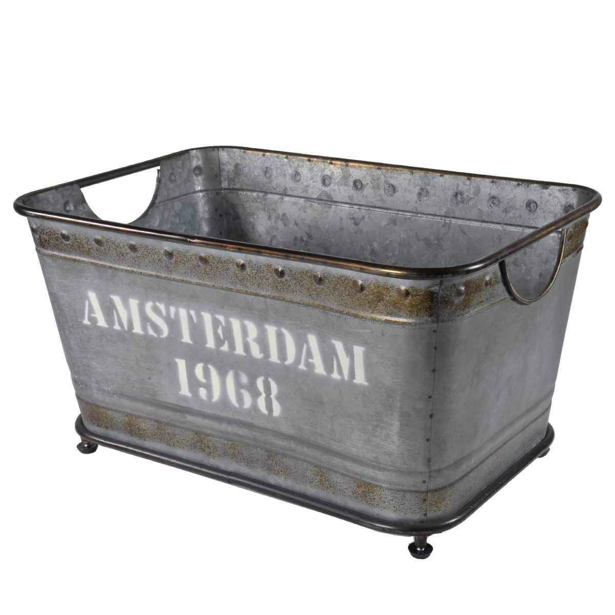 Cesto Metallo Amsterdam cm.42x28xh21,5 |Mauro Ferretti