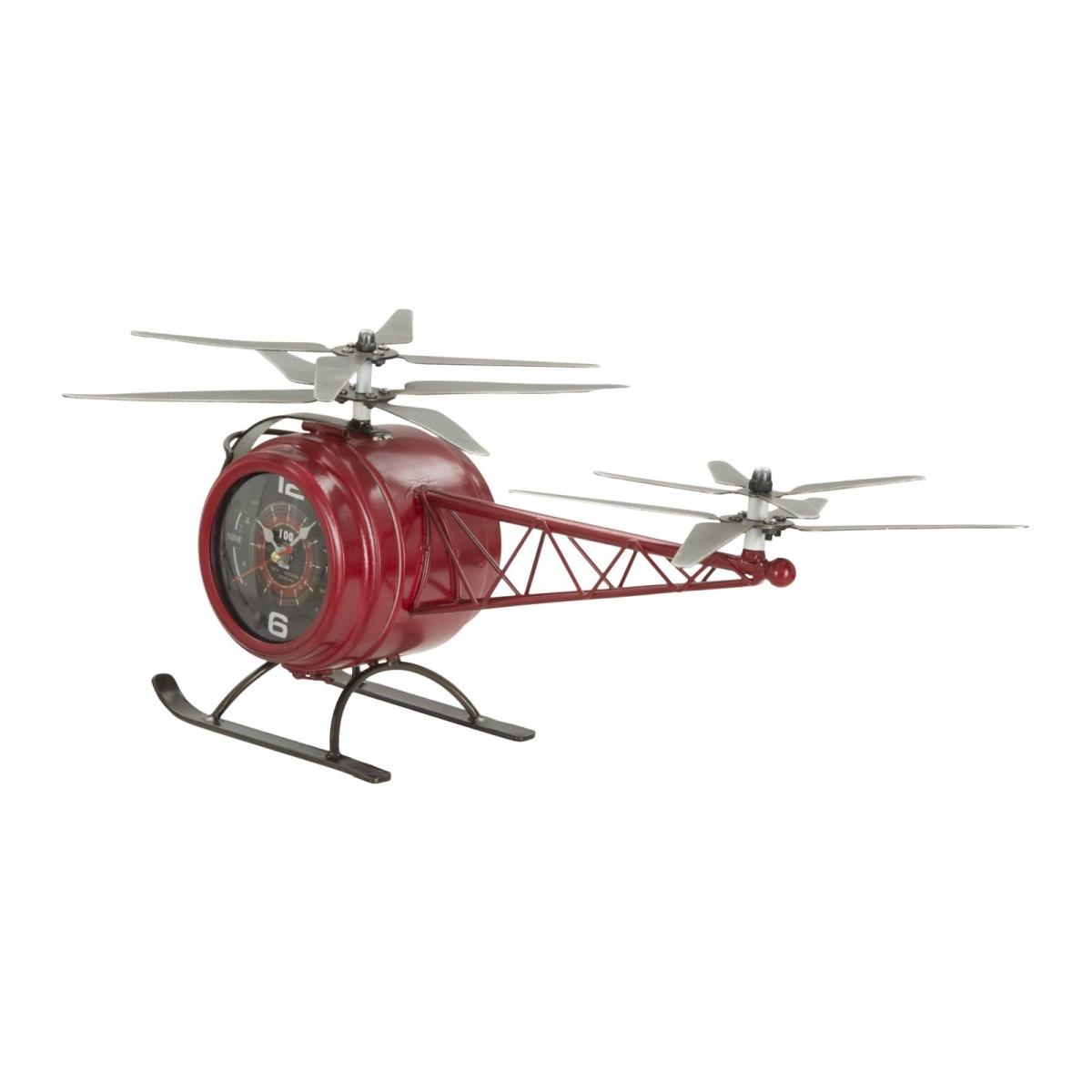 Orologio Da Tavolo Elicottero Metallo 42x23x22 810 |Mauro Ferretti