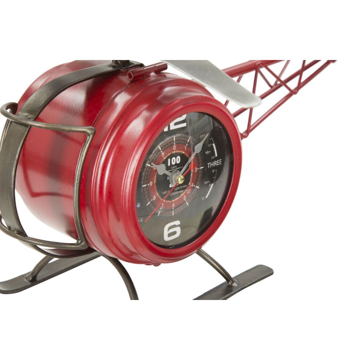 Orologio Da Tavolo Elicottero Metallo 42x23x22 810 |Mauro Ferretti