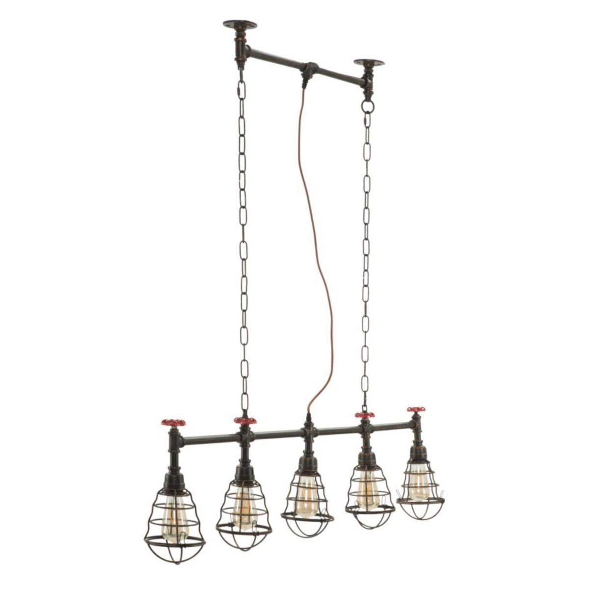 Lampadario Metallo Industry 5 Luci cm.114 |Mauro Ferretti