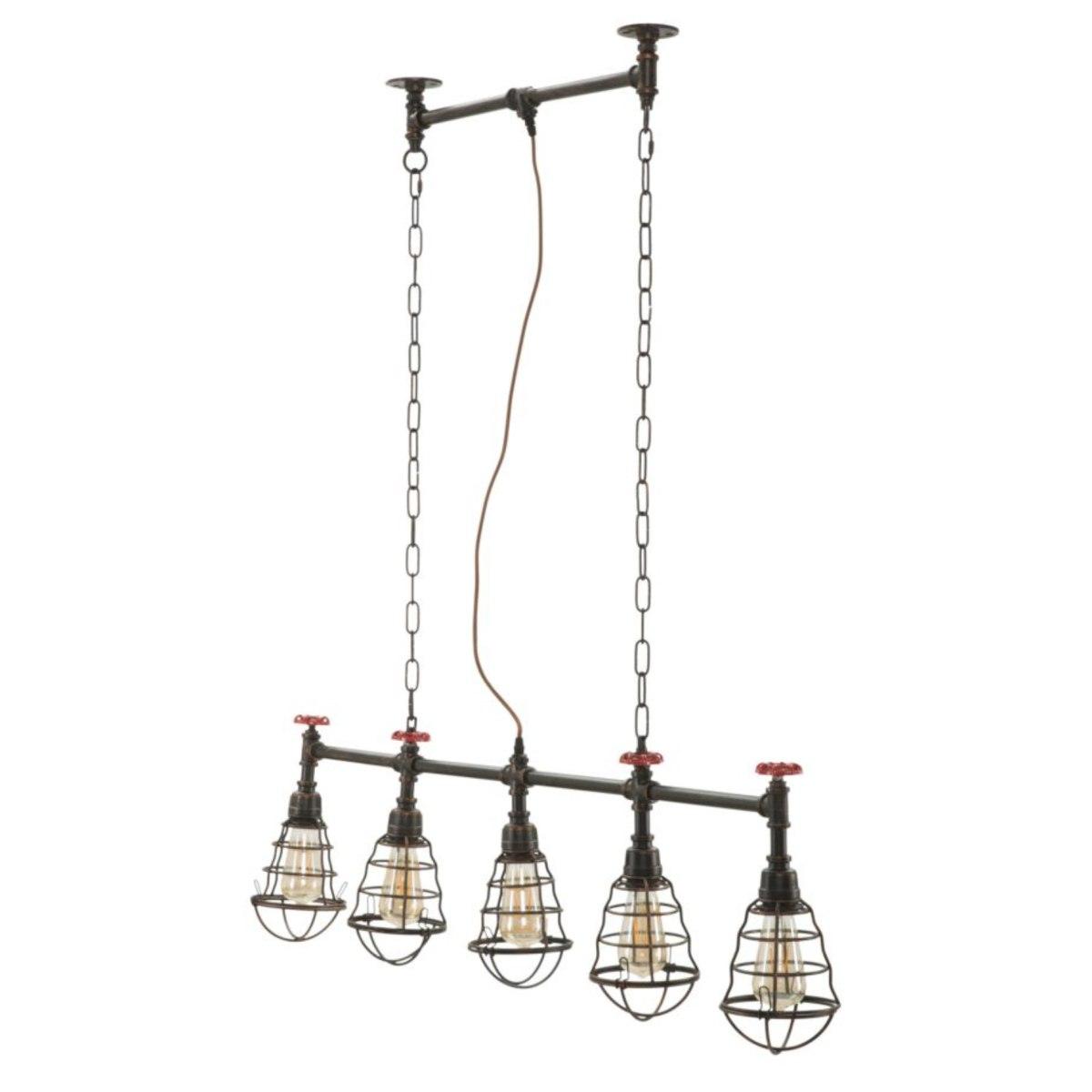 Lampadario Metallo Industry 5 Luci cm.114 |Mauro Ferretti