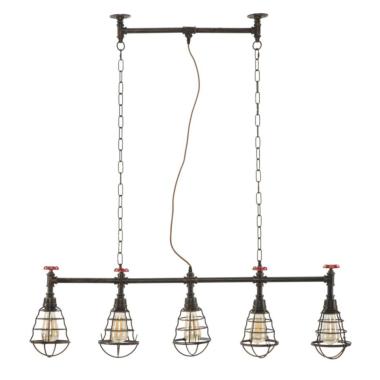 Lampadario Metallo Industry 5 Luci cm.114 |Mauro Ferretti