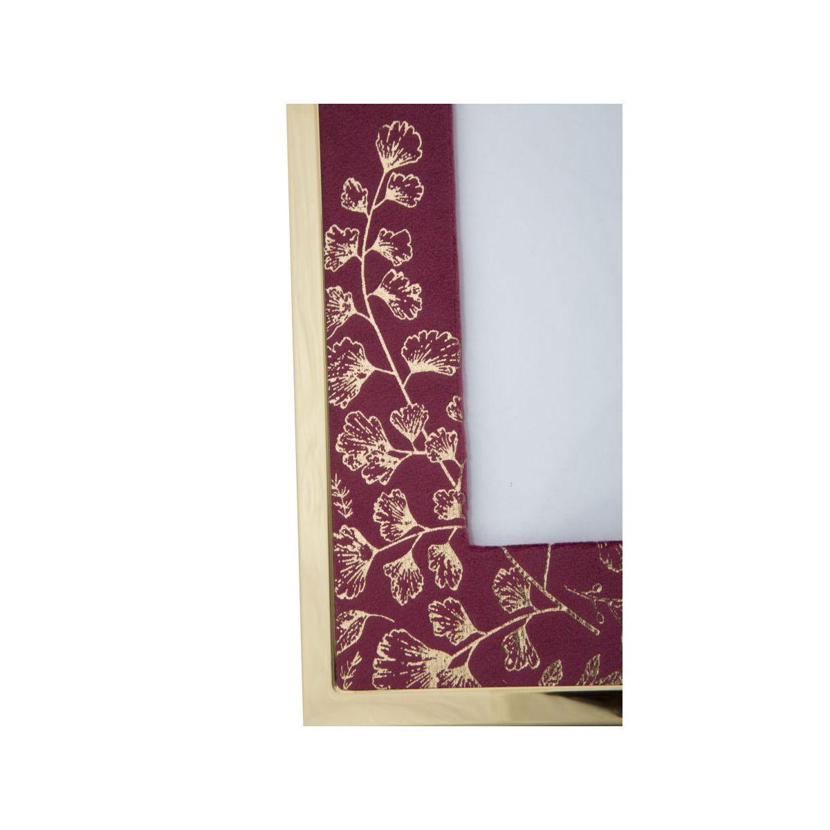 Cornice Metallo cm.15x20 Velluto Bordeaux Glam |Mauro Ferretti