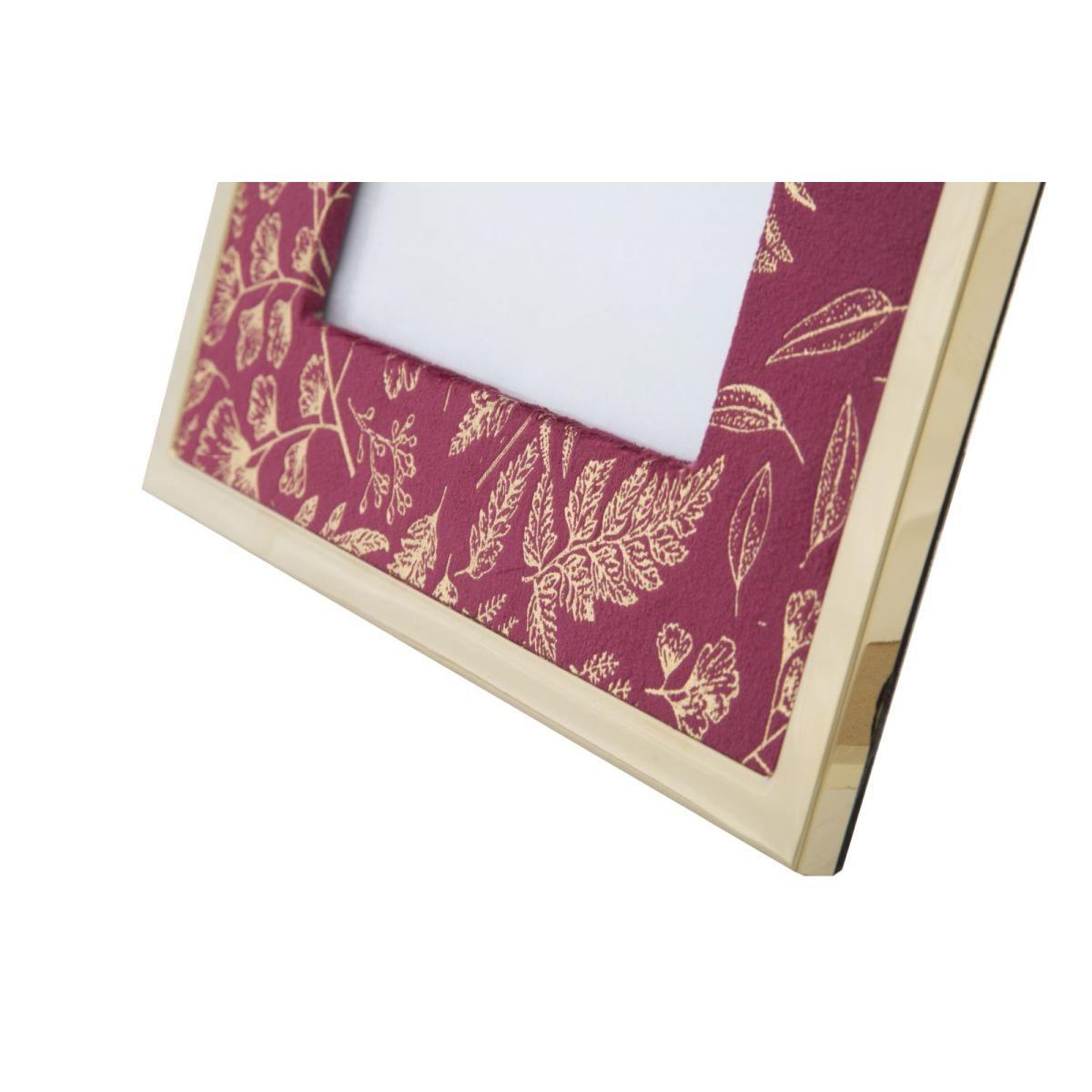 Cornice Metallo cm.15x20 Velluto Bordeaux Glam |Mauro Ferretti