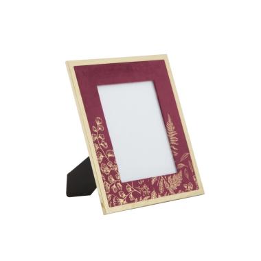 Cornice Metallo cm.15x20 Velluto Bordeaux Glam |Mauro Ferretti