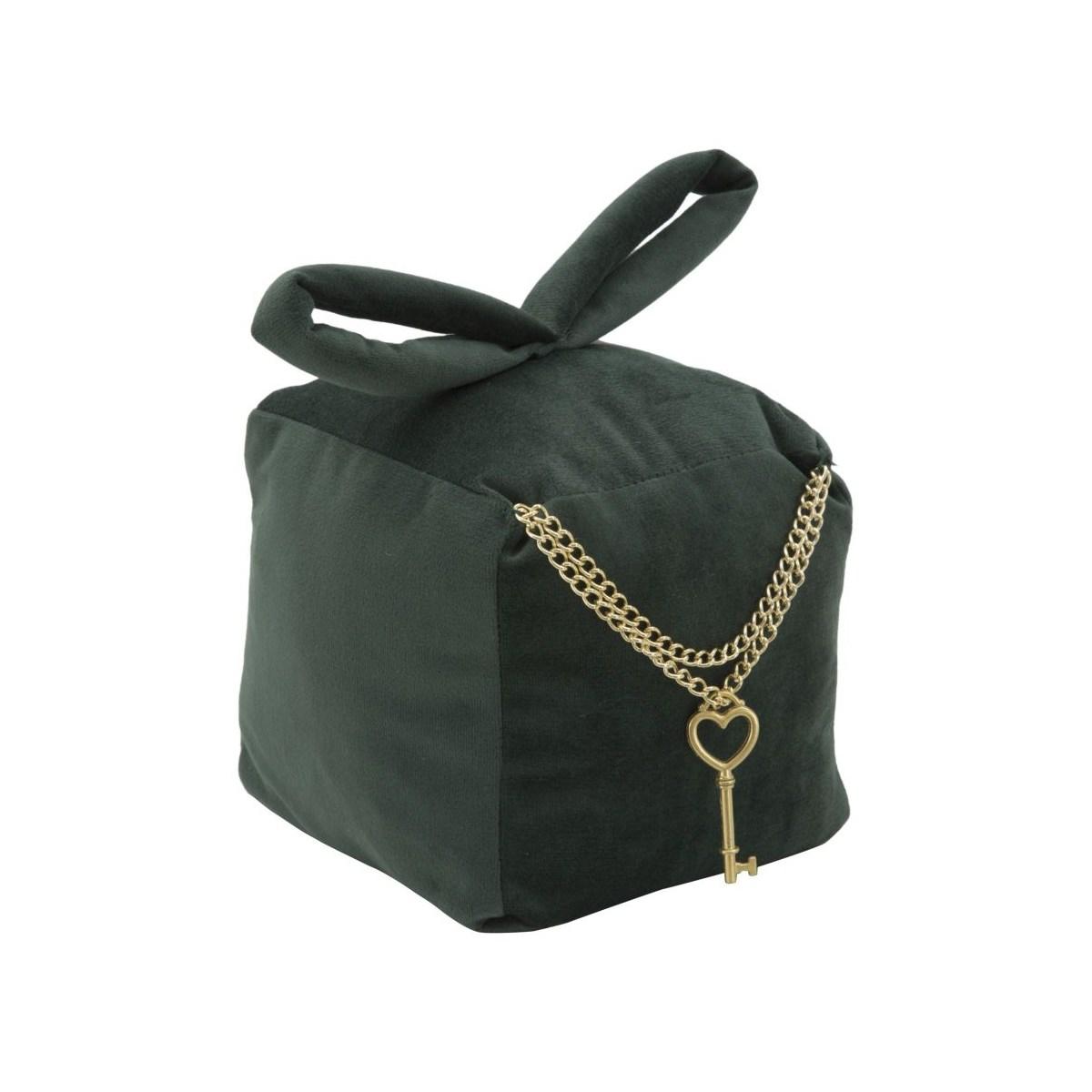 Fermaporta Square Velluto Verde cm.14x,5x14x20 |Mauro Ferretti