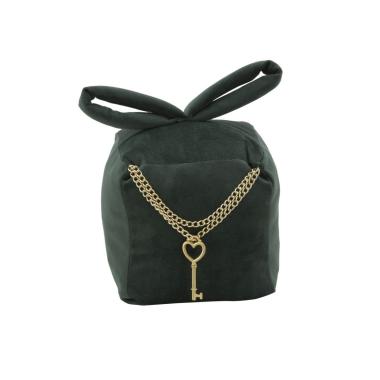 Fermaporta Square Velluto Verde cm.14x,5x14x20 |Mauro Ferretti