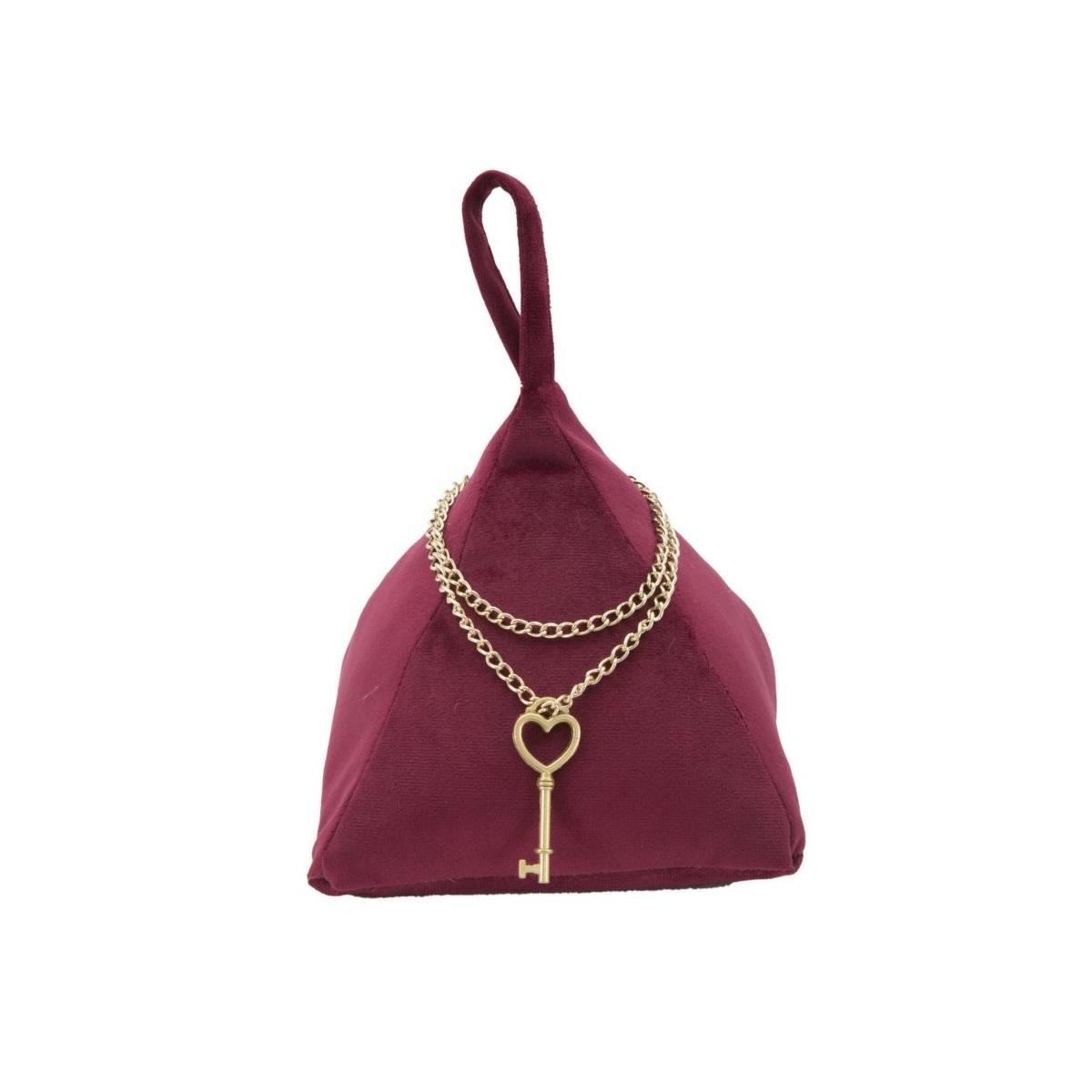 Ferma Porte Triangle Bordeaux cm.14x14x20 |Mauro Ferretti