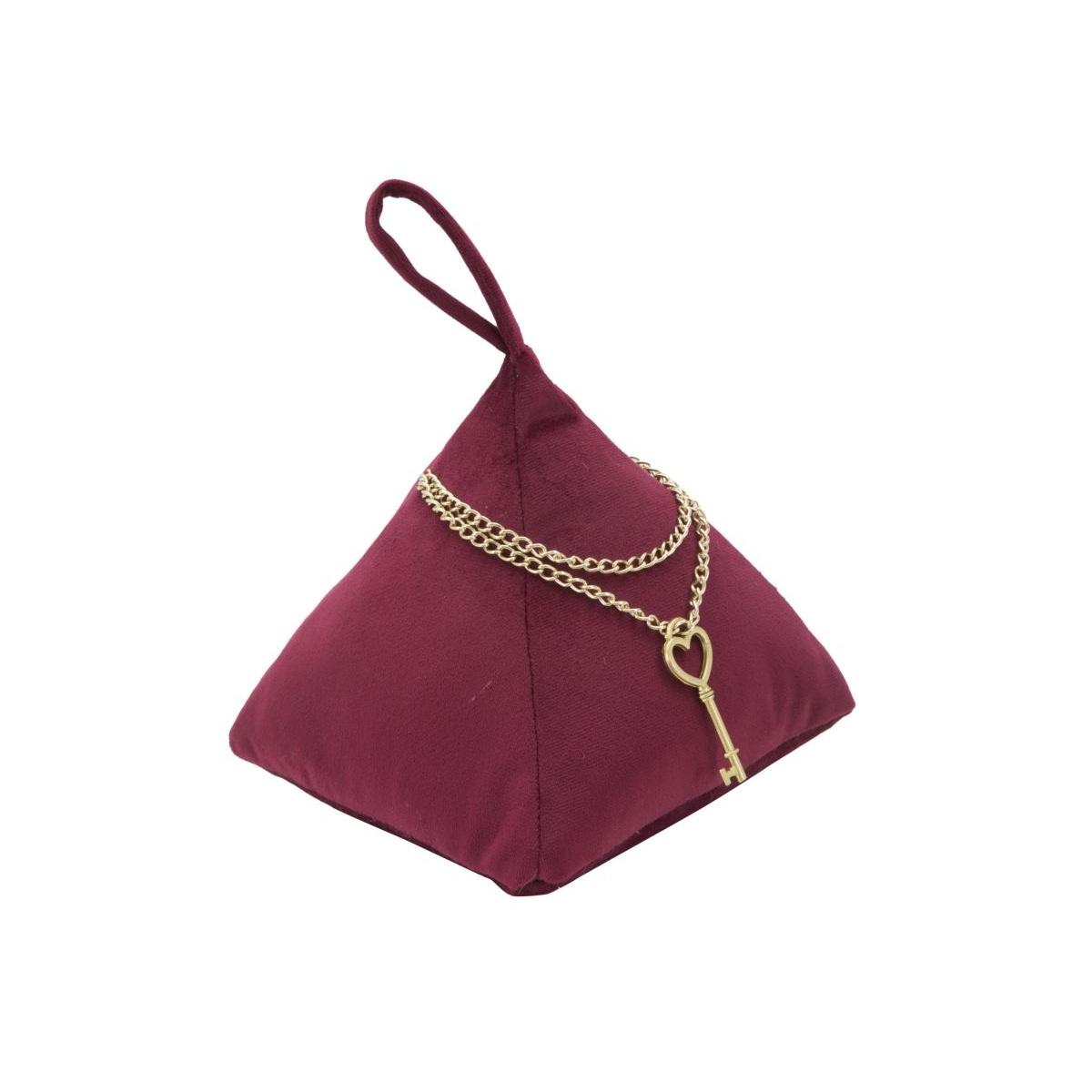 Ferma Porte Triangle Bordeaux cm.14x14x20 |Mauro Ferretti