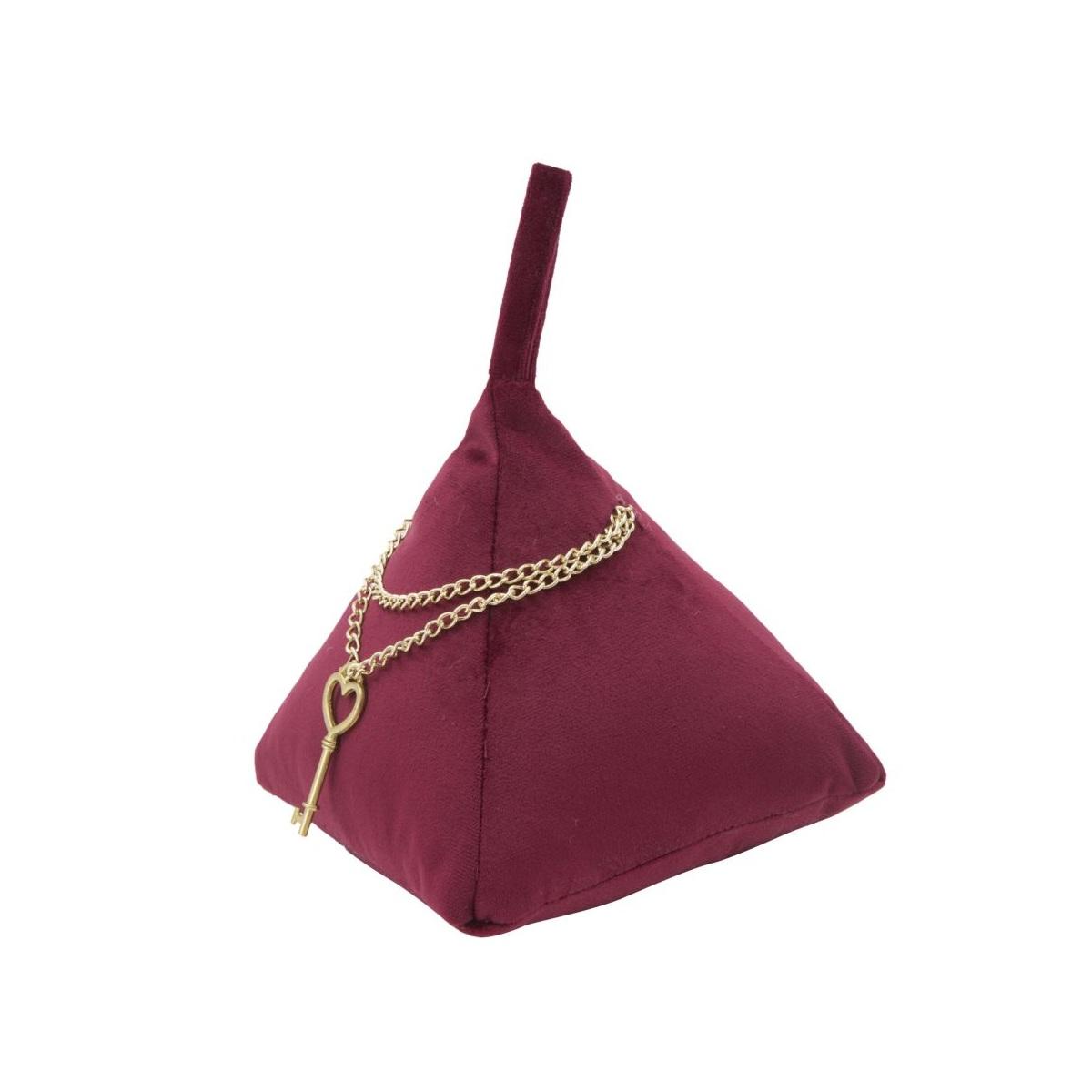 Ferma Porte Triangle Bordeaux cm.14x14x20 |Mauro Ferretti