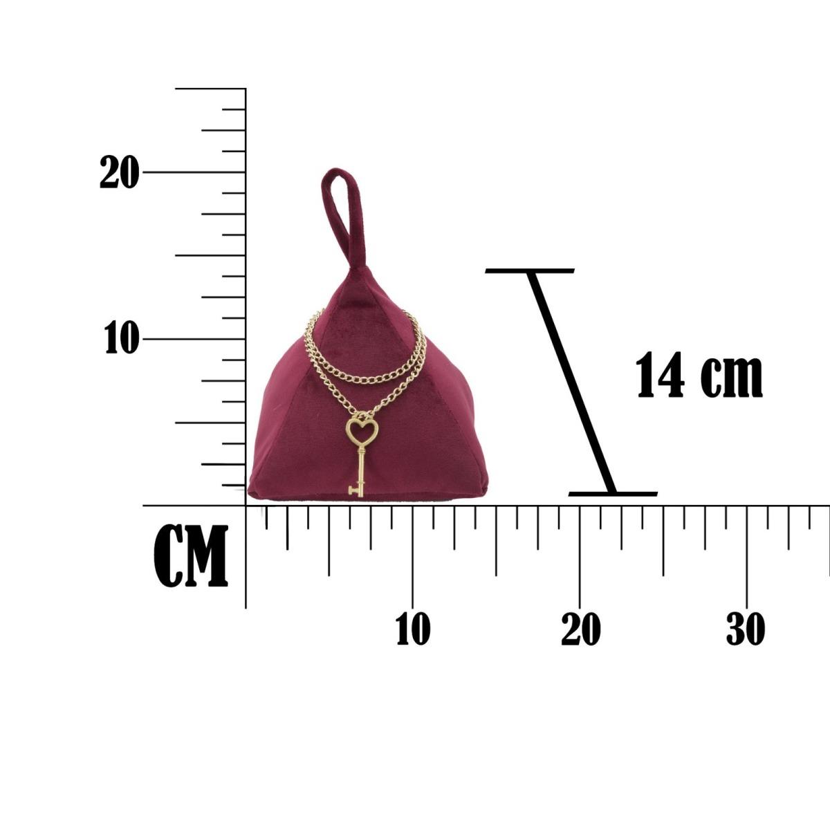 Ferma Porte Triangle Bordeaux cm.14x14x20 |Mauro Ferretti