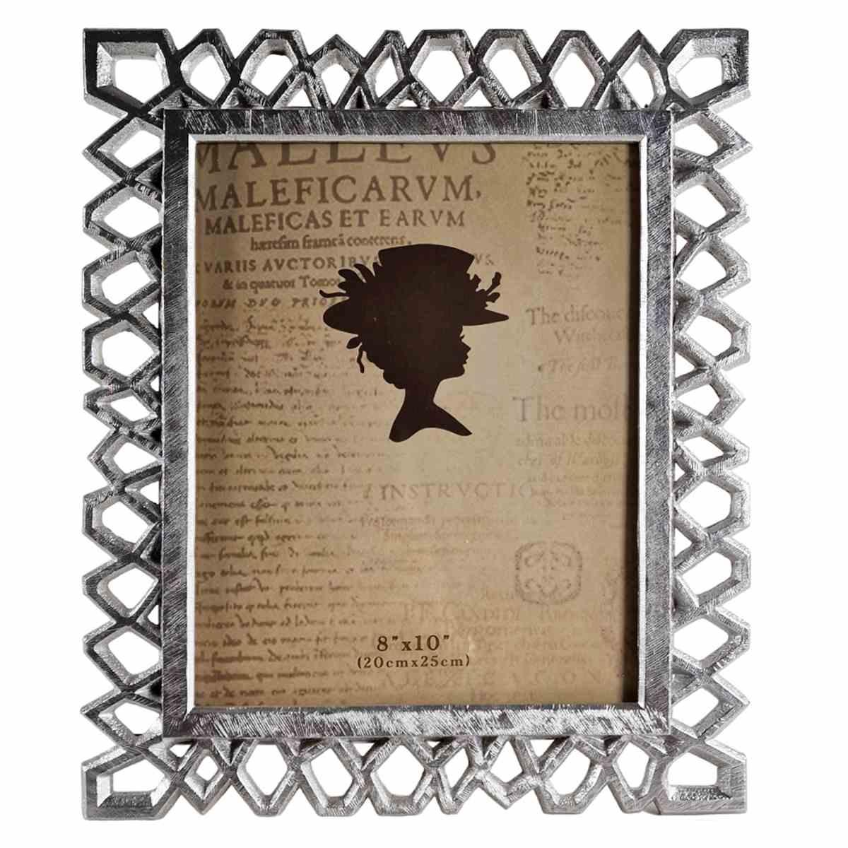 Cornice cm.20x25 Resina Argento |Mauro Ferretti