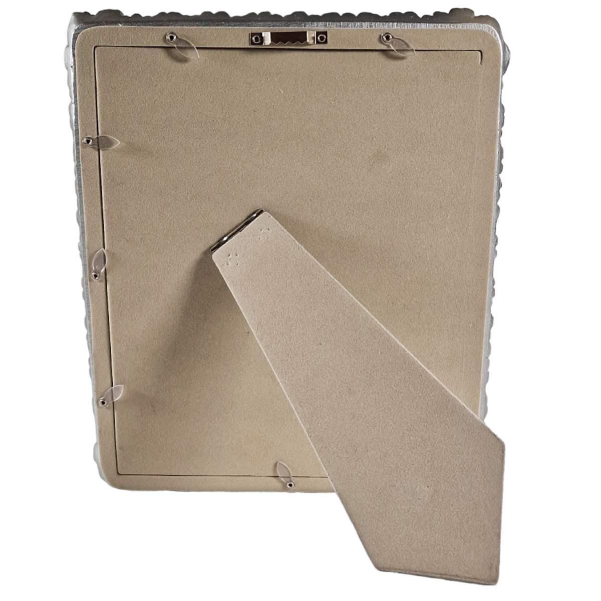 Cornice cm.20x25 Resina Argento Petal |Mauro Ferretti