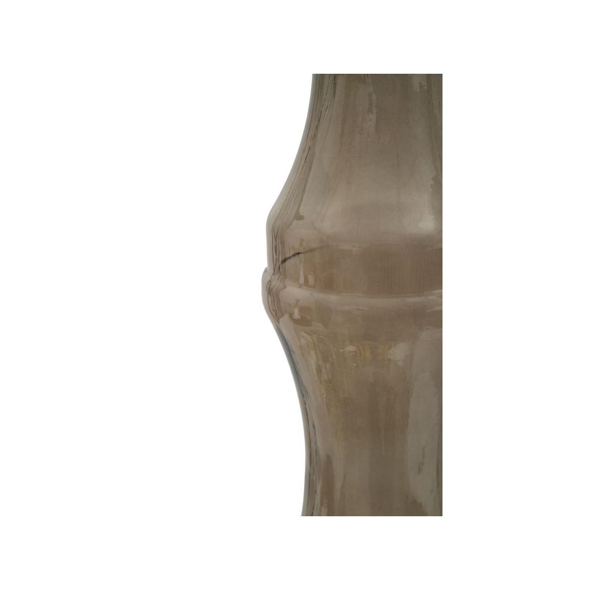 Portacandela Vetro Riciclato Brown cm.Ø22x75 Made In Spain |Mauro Ferretti