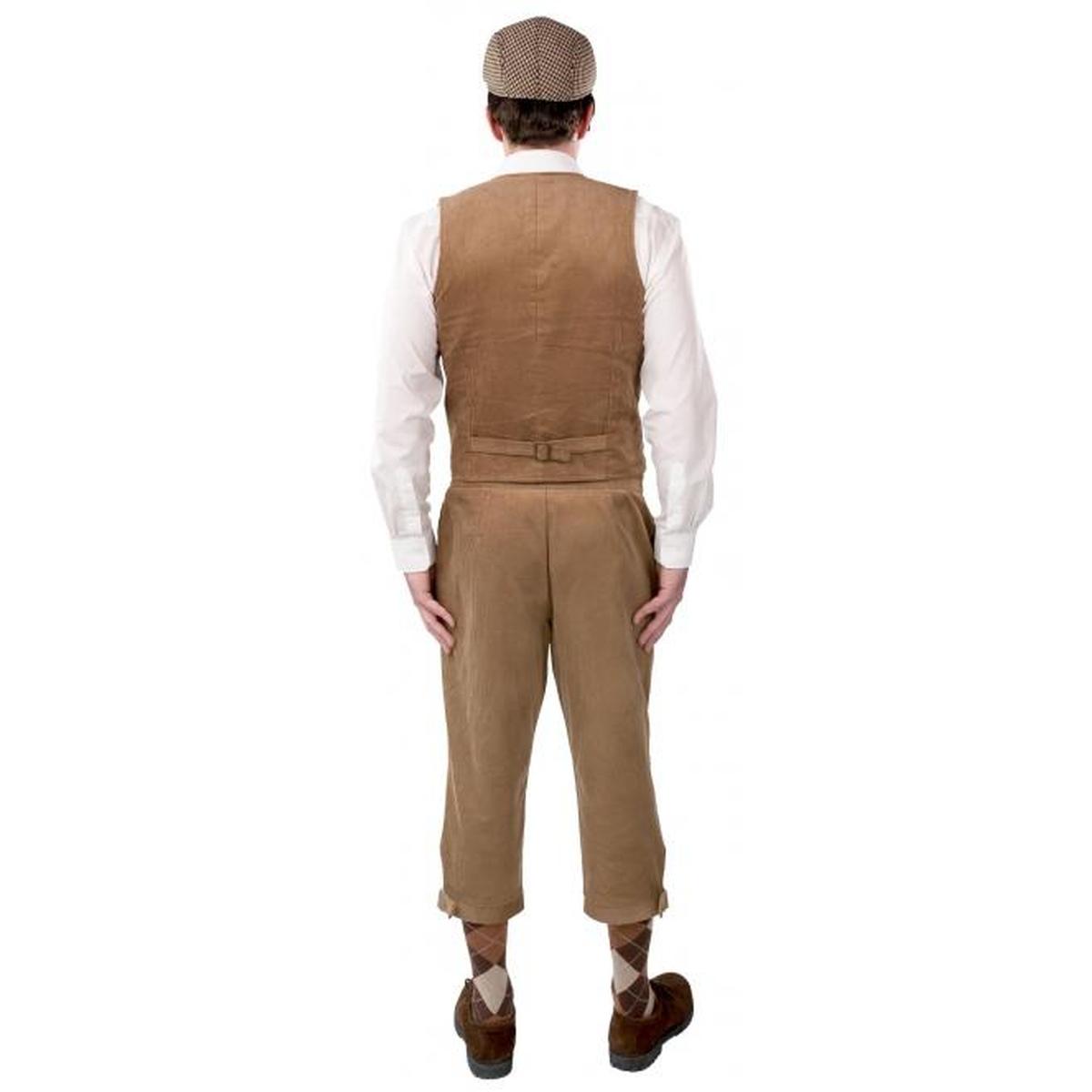 Costume Gilet Velluto a Coste Beige |Orlob