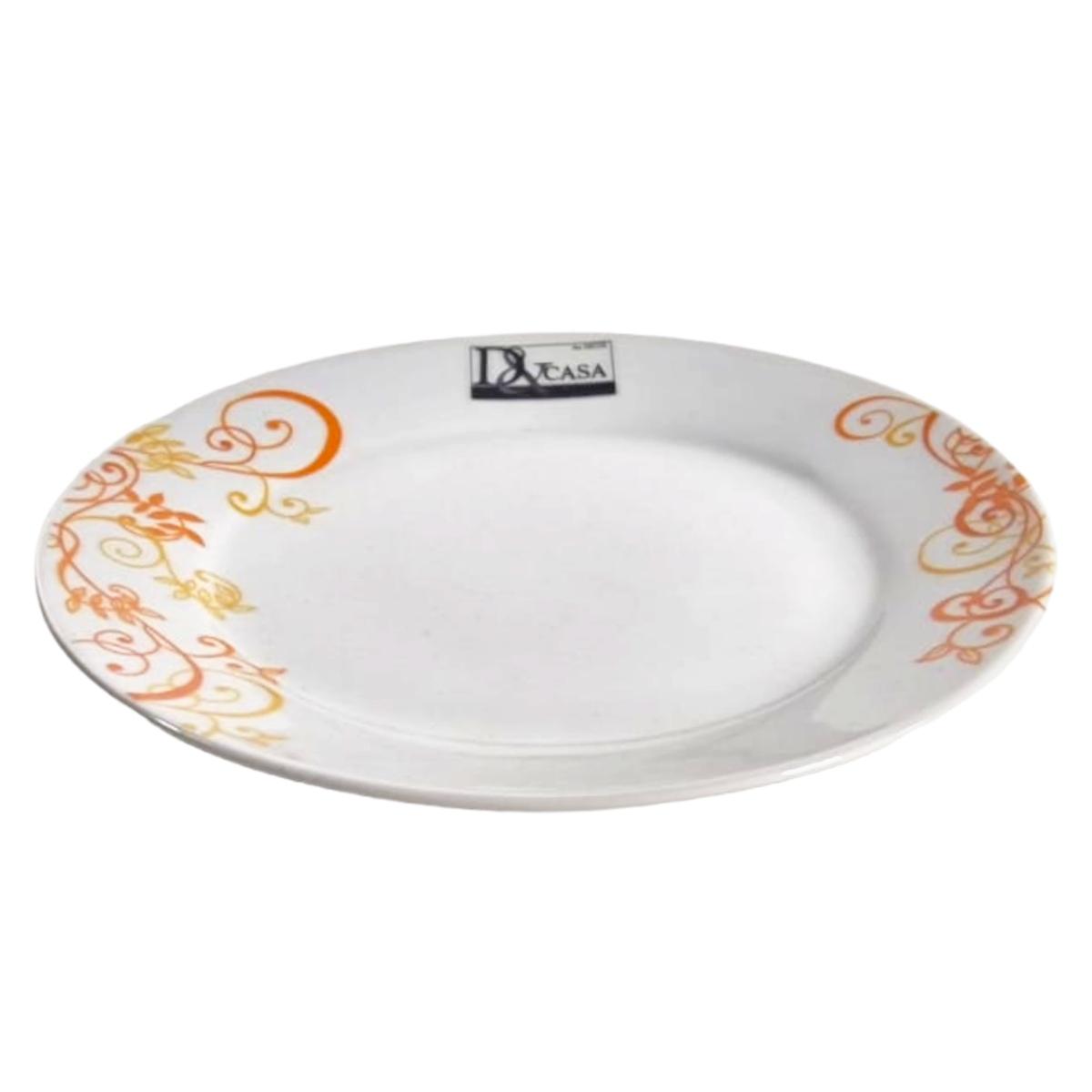 Piatto Tavola Ceramica Ele Frutta cm.Ø19 Arancio | M2 Store