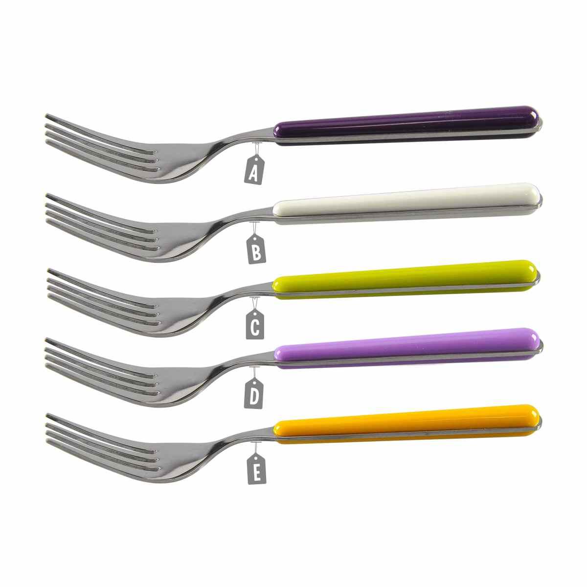 Forchetta Tavola Inox Disponibile 5 Colori | Gicos