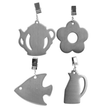 Fermatovaglia Clip Acciaio Inox 4 Mod. Assortito | Gicos