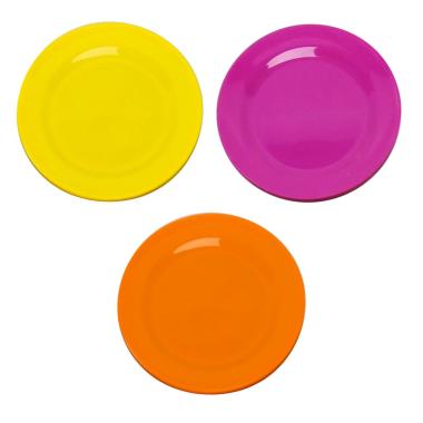 Piatto Plastica cm.Ø20 Frutta Colore Assortiti |M2 Store