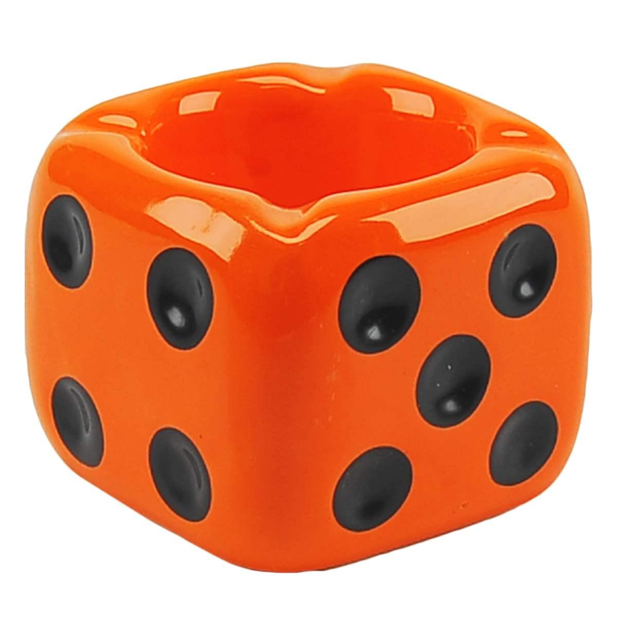 Posacenere Ceramica Dado 8,5x8,5xh7 4 Colori Assortiti | Gicos