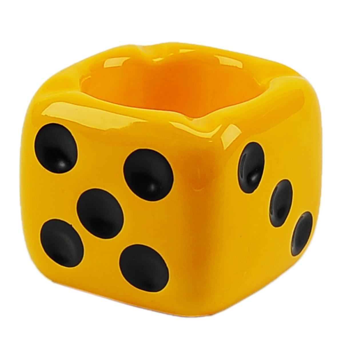 Posacenere Ceramica Dado 8,5x8,5xh7 4 Colori Assortiti | Gicos