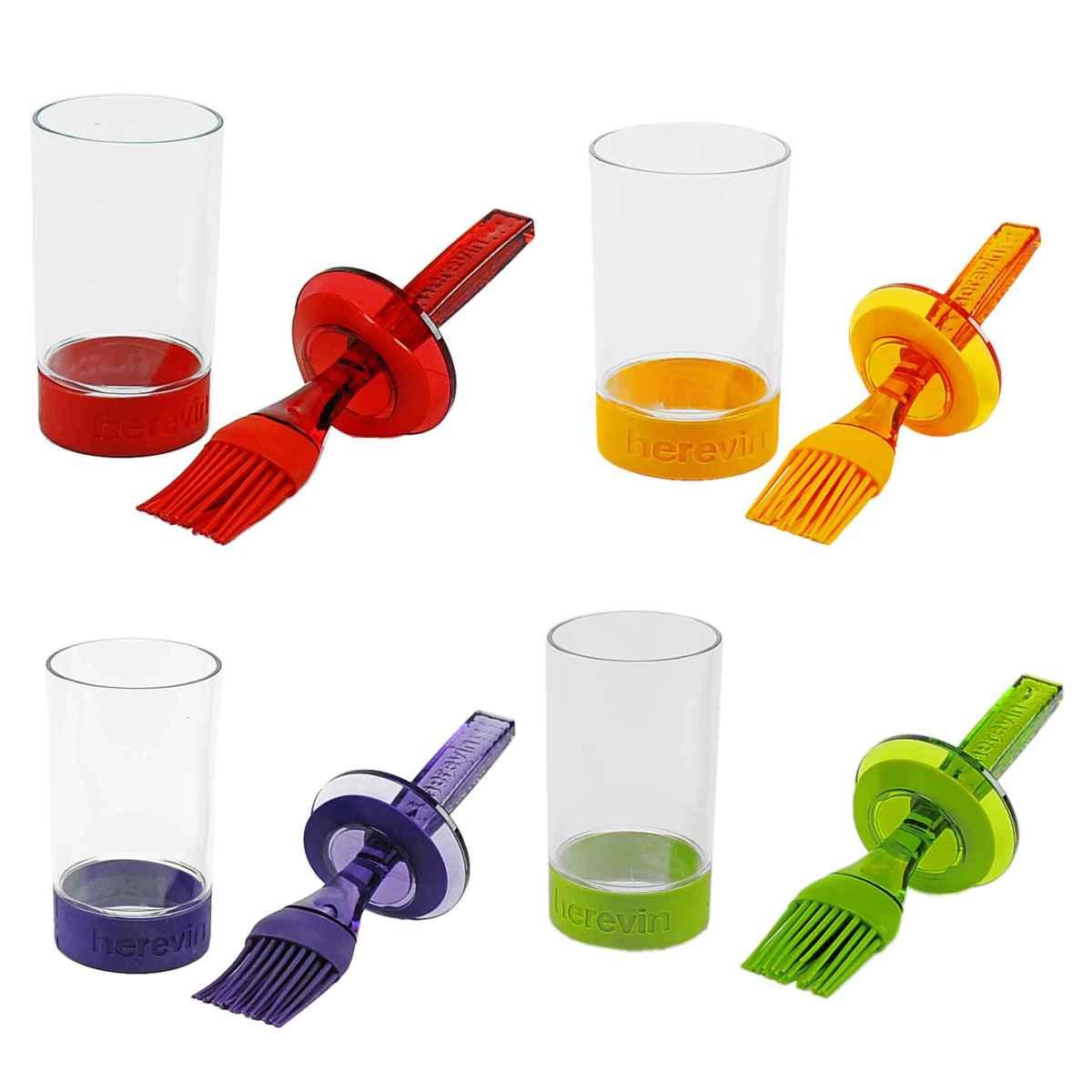 Pennello Alimenti Silicone con Cont. cm.20 4 Colori | Gicos