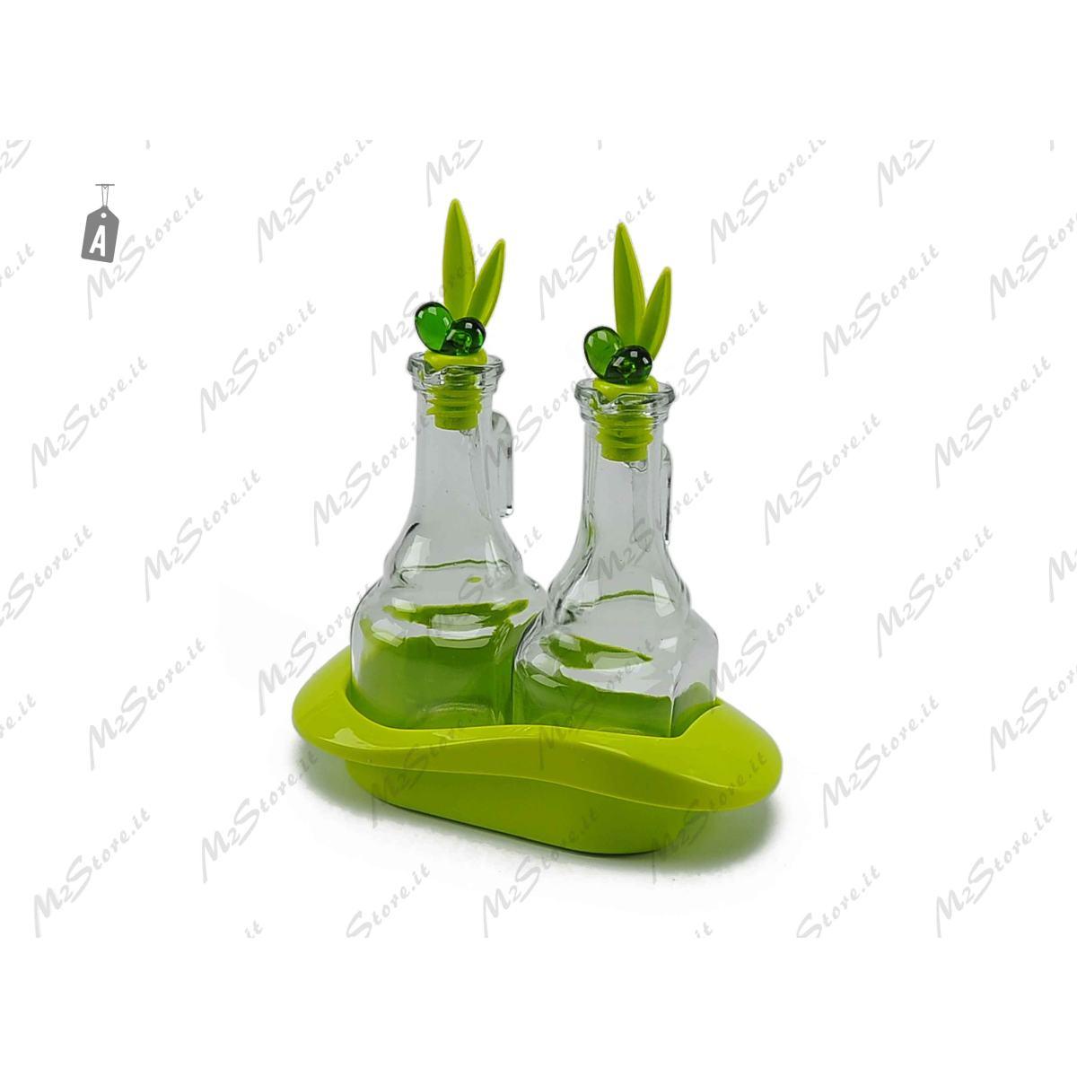 Menage Vetro con Base Color Set 2 pz. | Gicos