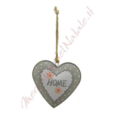 Decorazione Natalizia Cuore Latta da Appendere cm.home cm.10 |M2 Store