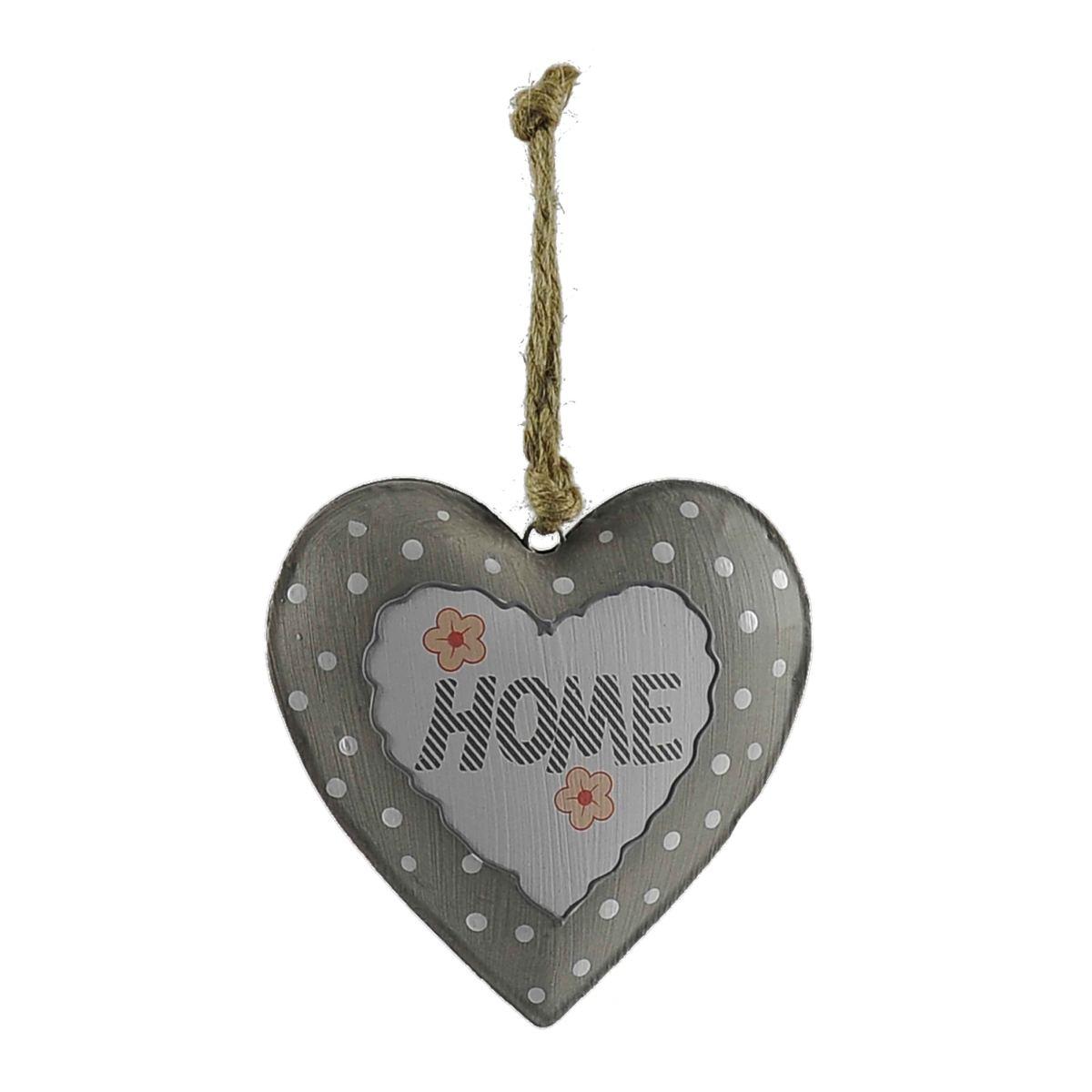 Decorazione Natalizia Cuore Latta da Appendere cm.home cm.16 |M2 Store