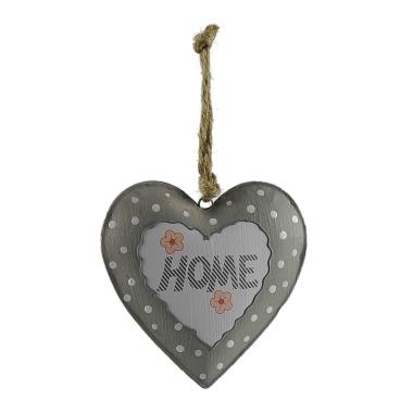 Decorazione Natalizia Cuore Latta da Appendere cm.home cm.16 |M2 Store
