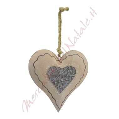 Decorazione Natalizia Cuore Latta da Appendere Latta cm.20 |M2 Store